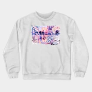 Dublin Watercolor Streetscape Crewneck Sweatshirt